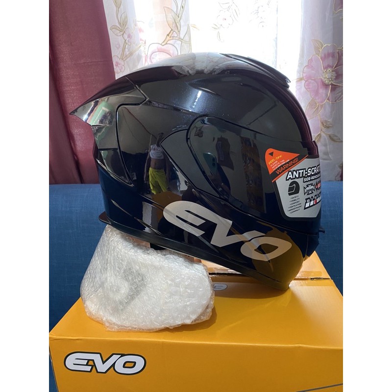 Evo Helmet Gt Pro Glossy Black Shopee Philippines