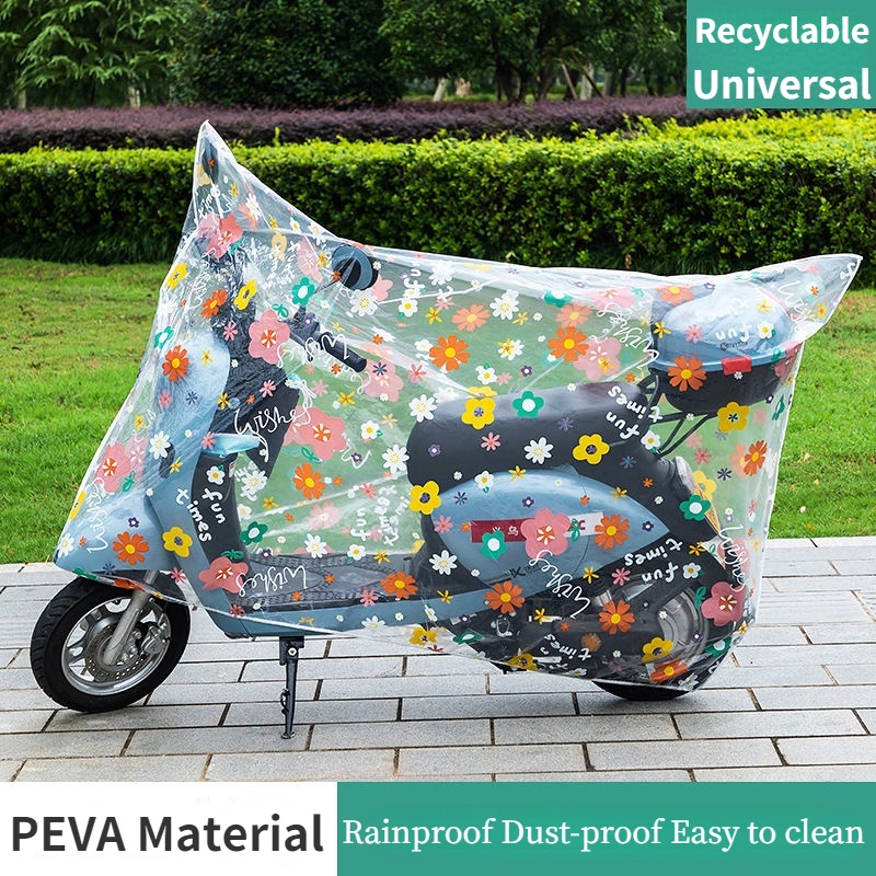 Motor Bike Cover Electric Bicycle Cover Motorcycle Motorbike Cover Transparent Universal