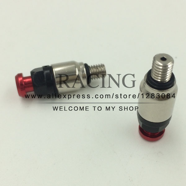 parts Red Fork Air Bleeder Valves Fit For Motocross Dirt Bikes M5 0.8MM