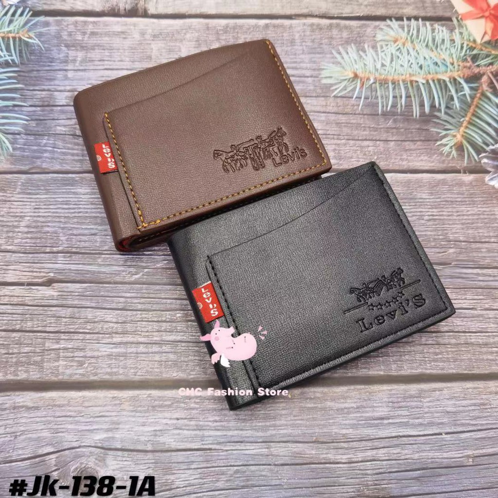 Men's levi's design pocket size wallet | Shopee Philippines