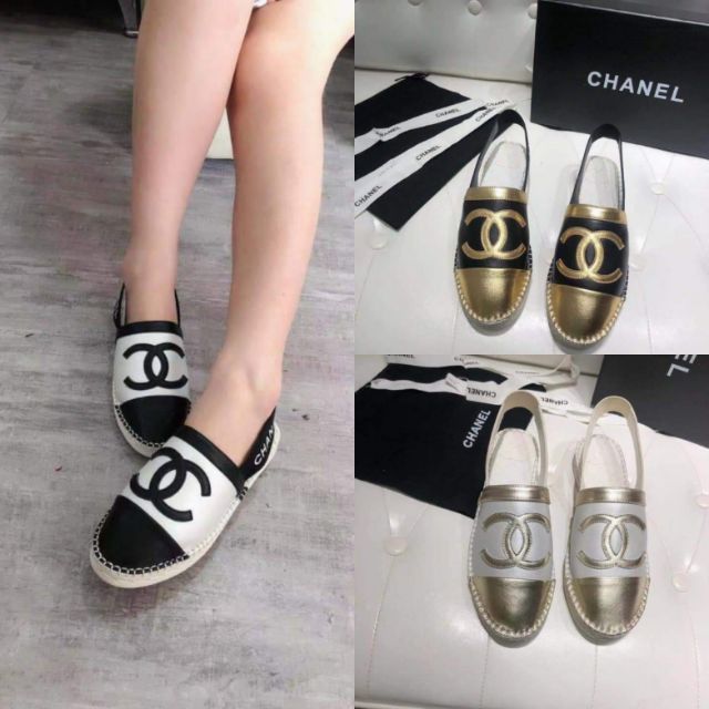 chanel slingback espadrilles