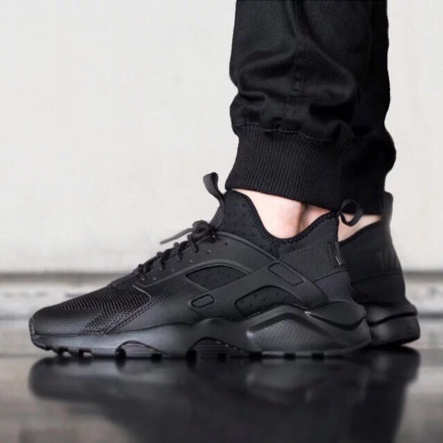 all black huaraches mens