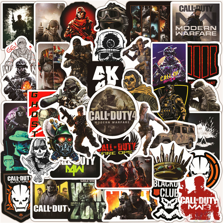 100Pcs/Set Call of Duty Series A - FPS Games COD Stickers Fashion DIY ...