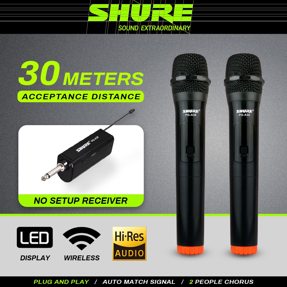 how to connect shure microphone to speaker