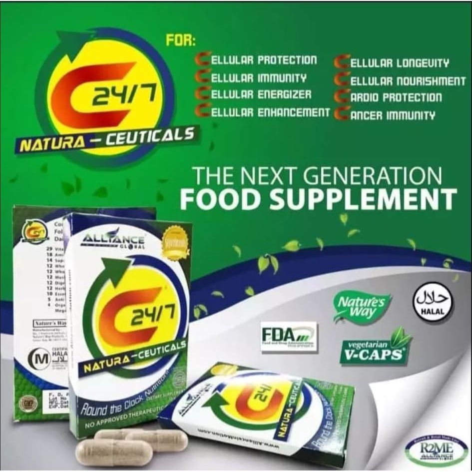 Original C 24/7 Capsules Aim Global AUTHENTIC 30 V-Caps