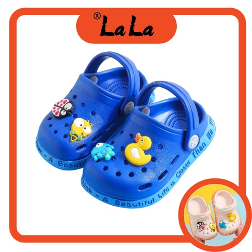 【Lala Babies】Baby Colorful Crocs for babies comfortable slip on