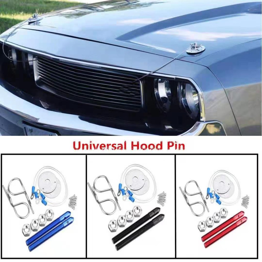 OC Car Hood Lock Universal Racing Sport Pin Style Hood Pin Locking Kit