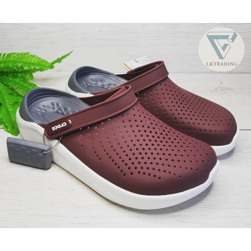 crocs for womens literide maroon 