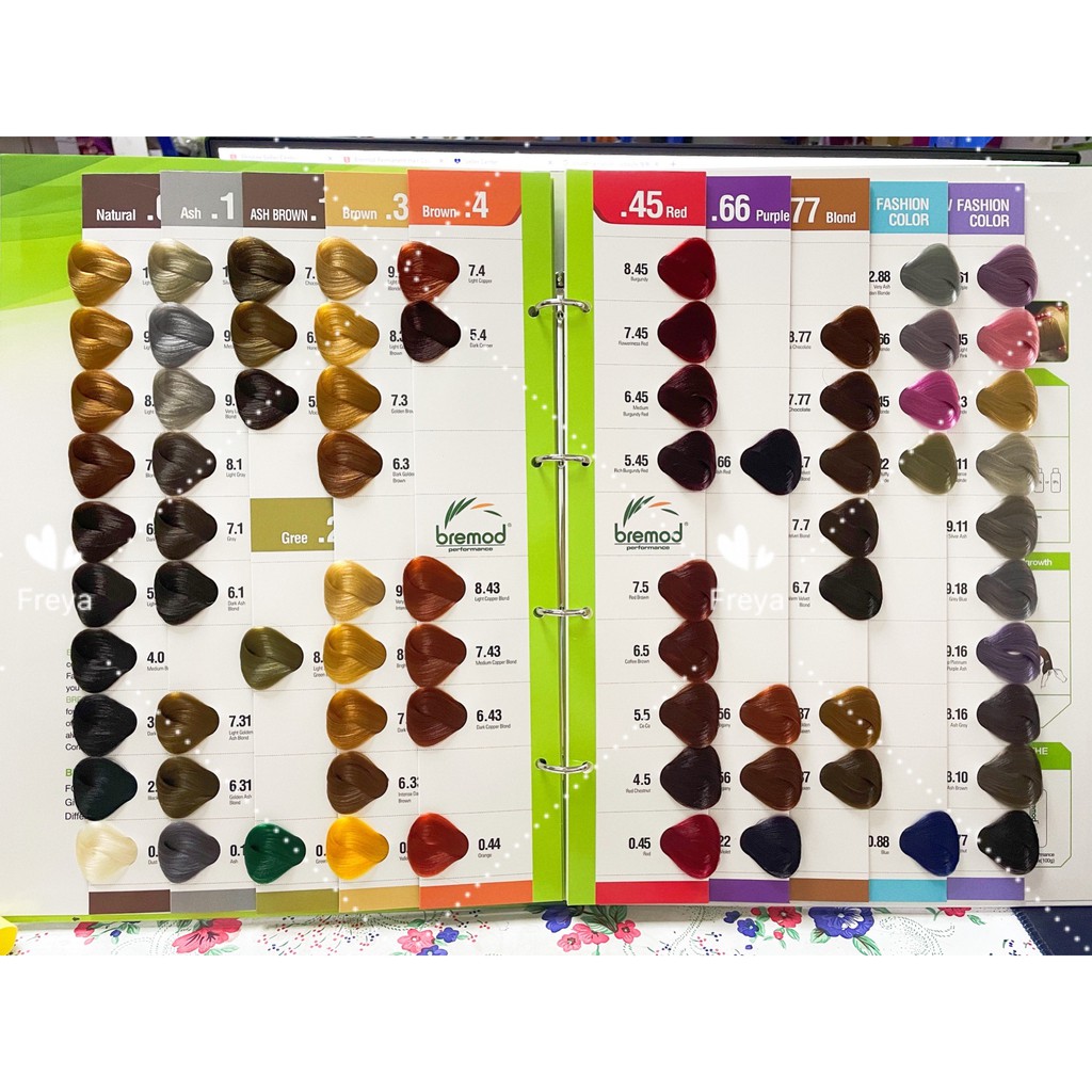 bremod hair color chart shopee philippines