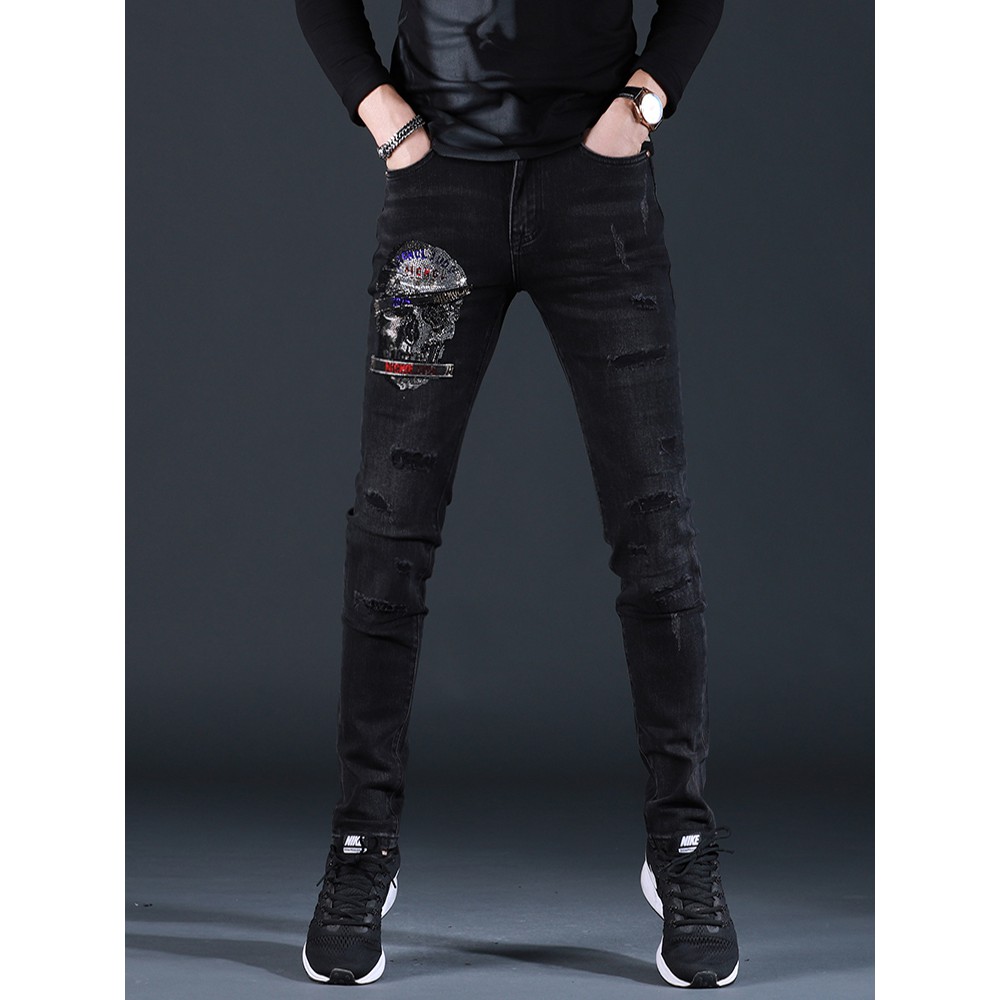 black jeans scratch