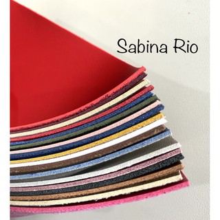 1 METER Sangra BASIC SABINA (RIO) THICK VELVETY SUEDE BACKING Faux Leather/Fabric for Crafts