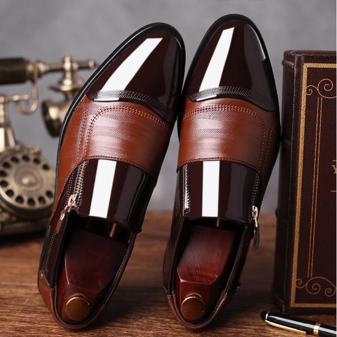 SENSIPIC#Formal Shoes for men Pointed Toe Business Casual Design PU ...