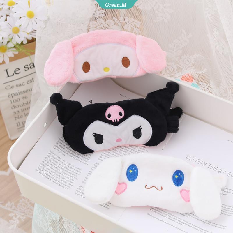 Sanrio Plush Eye Mask My Melody Cinnamoroll Kuromi Anime Plushie Travel ...