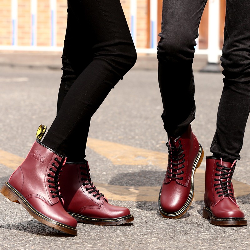 dr martens maroon