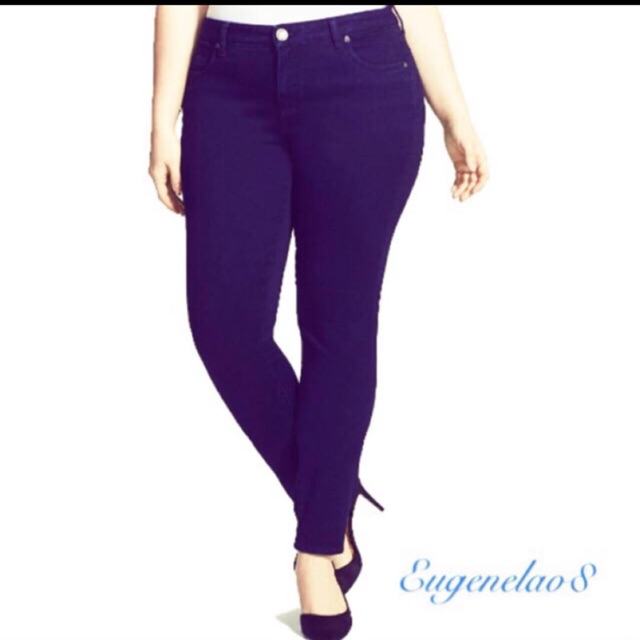 royal blue jeans plus size