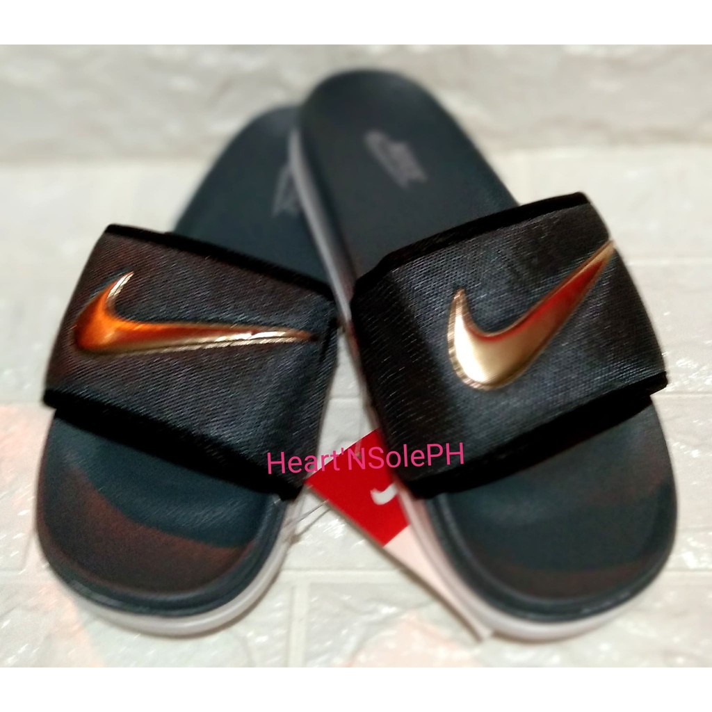 nike slides men gold