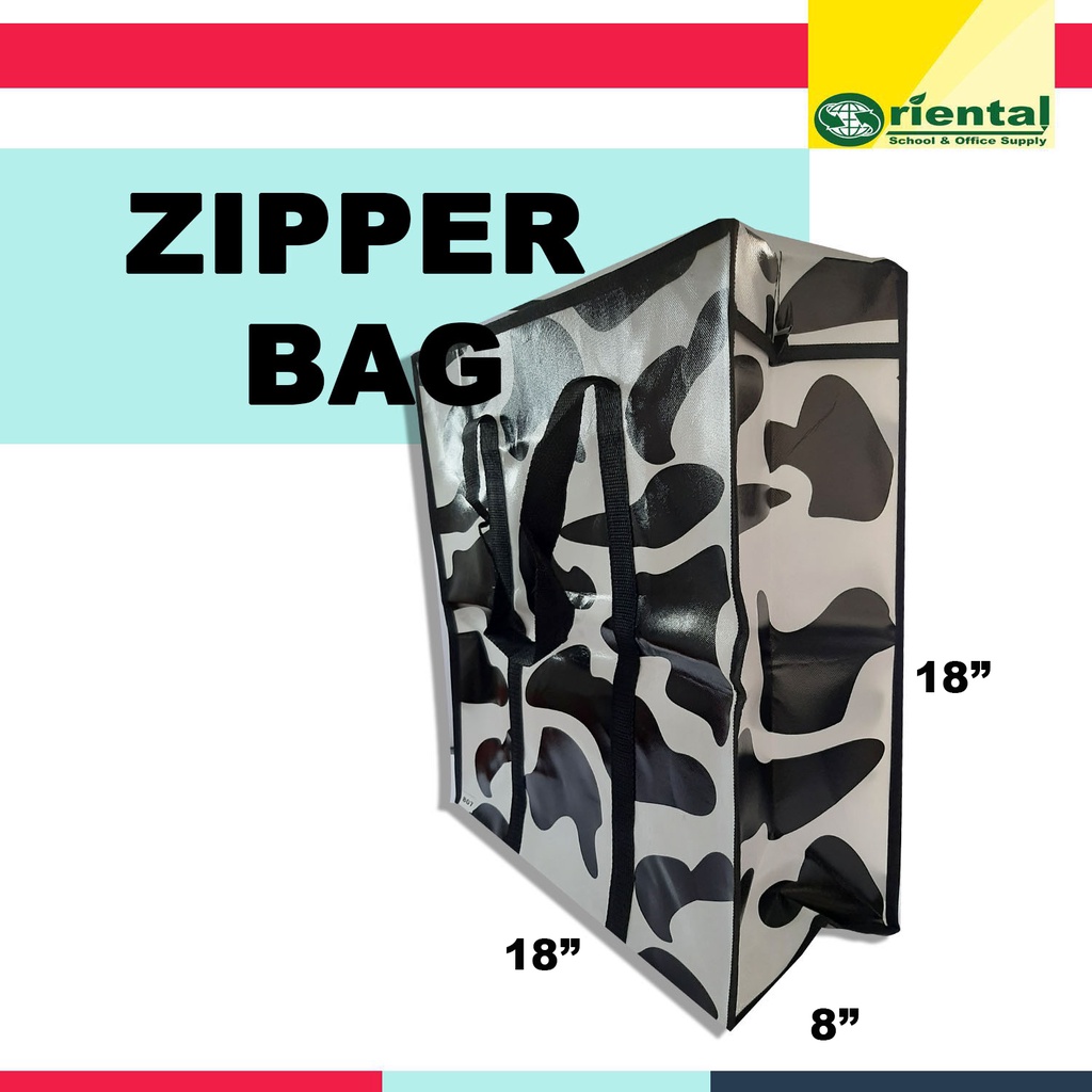 807 Sako Bag w/ Zipper 18x8x18in Character Colored Glossy Plastic Bag