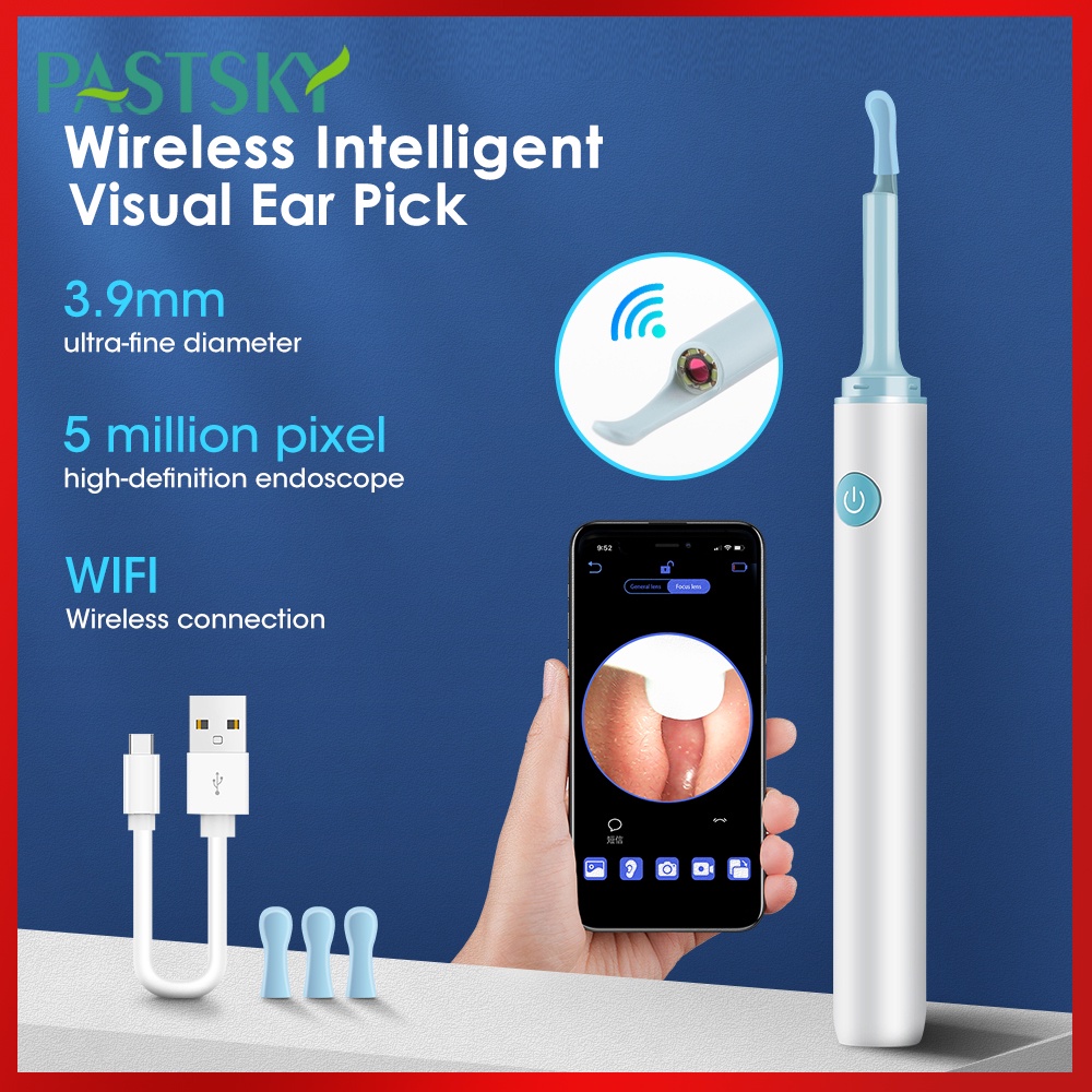 ear wax remover with camera Wireless Smart Visual Ear Cleaner Otoscope