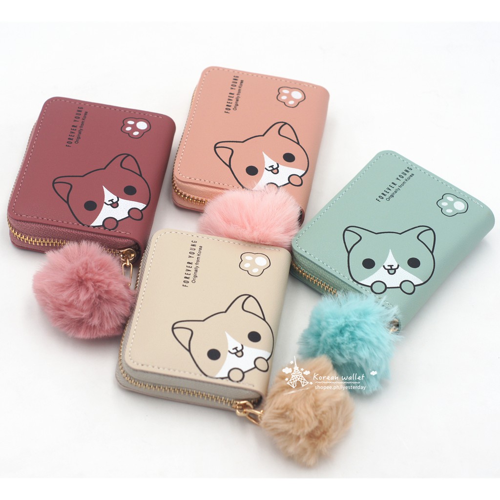 Puppy Cute Short Mini Wallet for Women