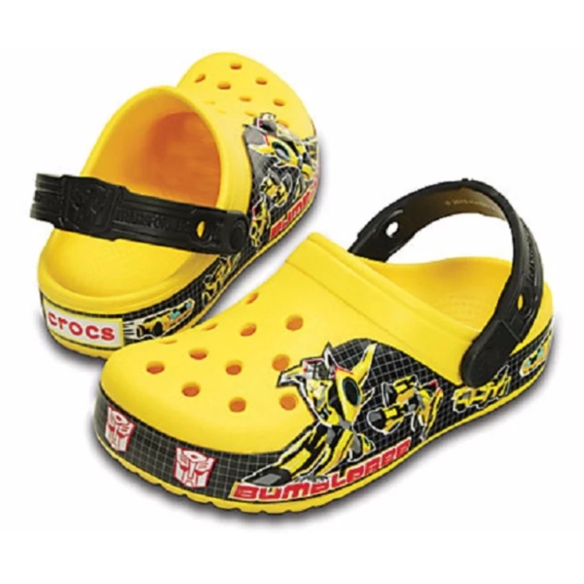 Crocs Boys Casual Shoes Crocband Transformers Bumblebee Size C8 / 9 Yellow  | Shopee Philippines