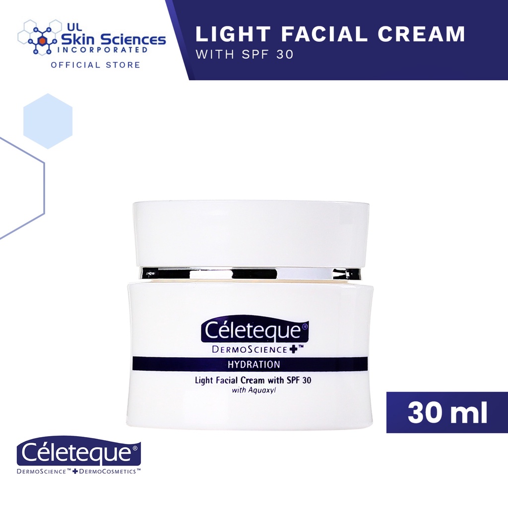 Céleteque® DermoScience™ Hydration Light Facial Cream with SPF30 30mL