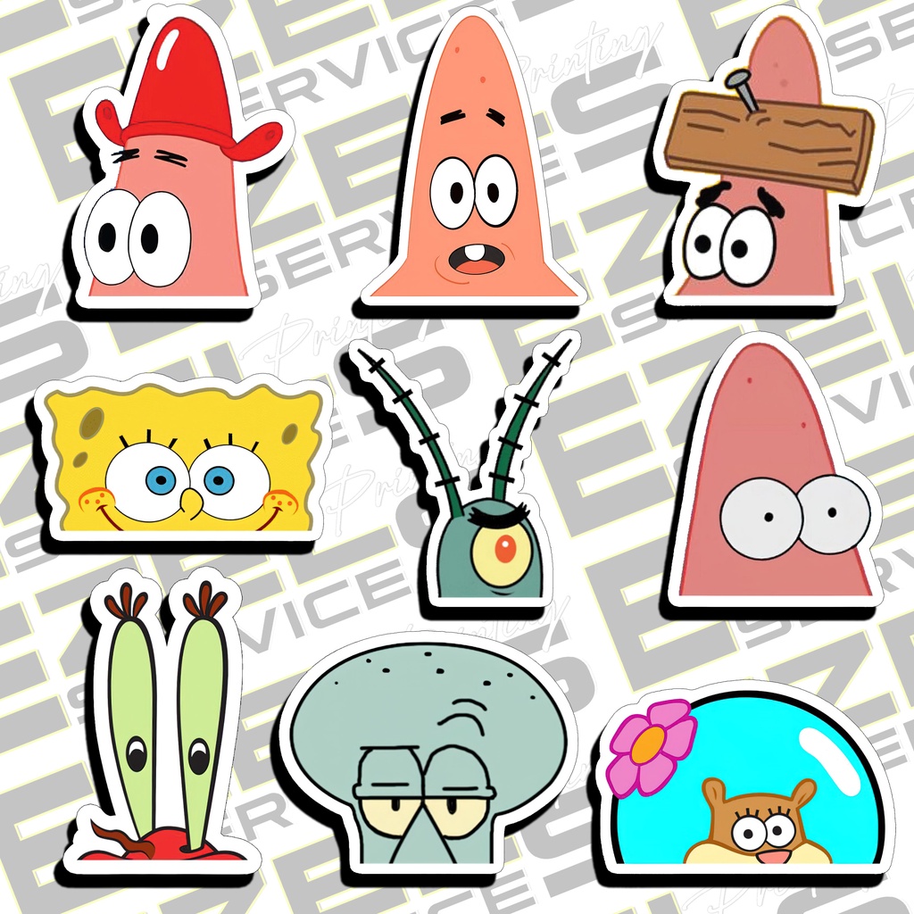 Peekers Spongebob Vinyl Stickers Shopee Philippines