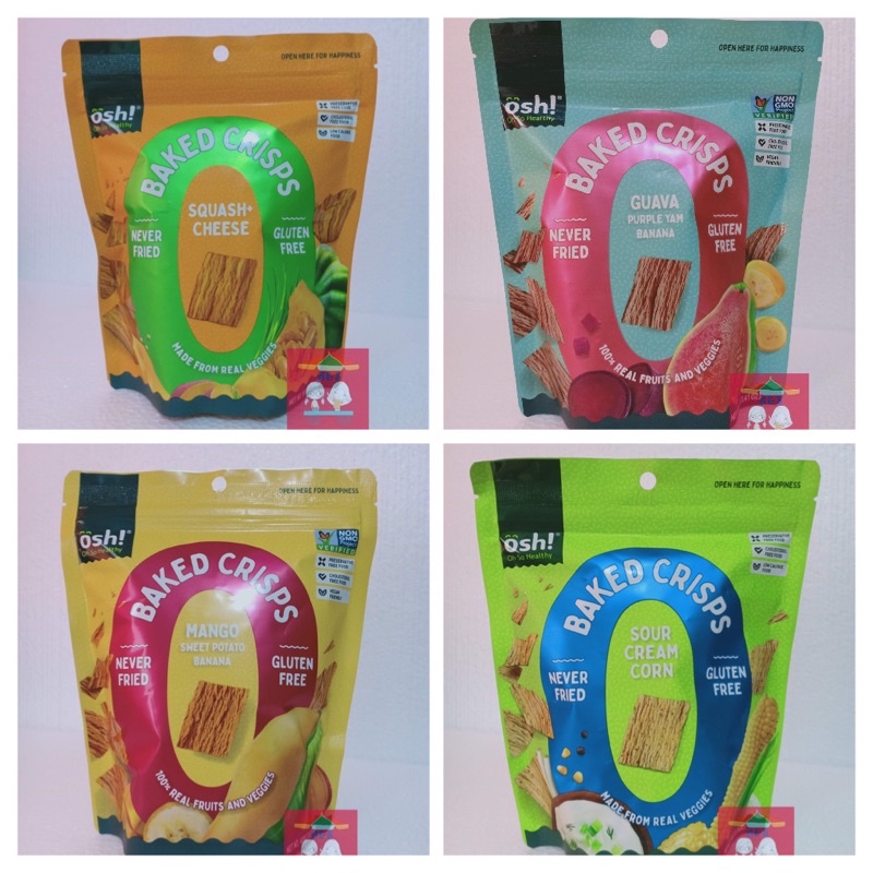 Osh! Gluten Free Baked Crisps 40g/50g Shopee Philippines