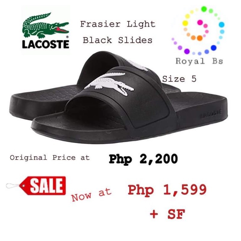 lacoste flip flops price