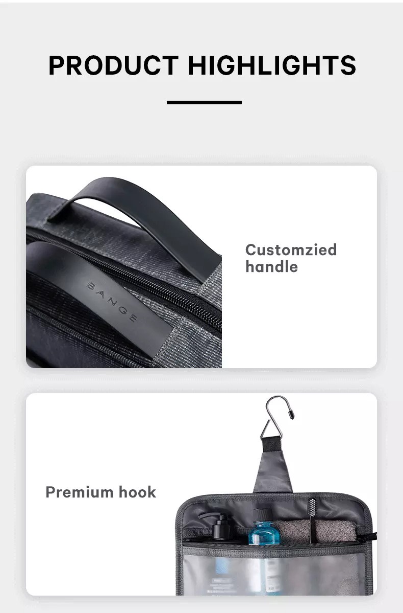 Gadgetoo 7529 Bange Hanging Travel Toiletry / Cable Organizer Bag Travel Waterproof Lightweight Vacation