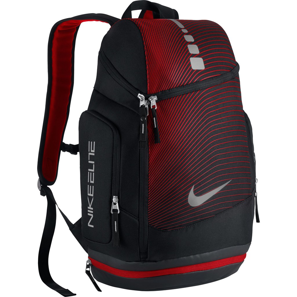 red and black nike elite backpack