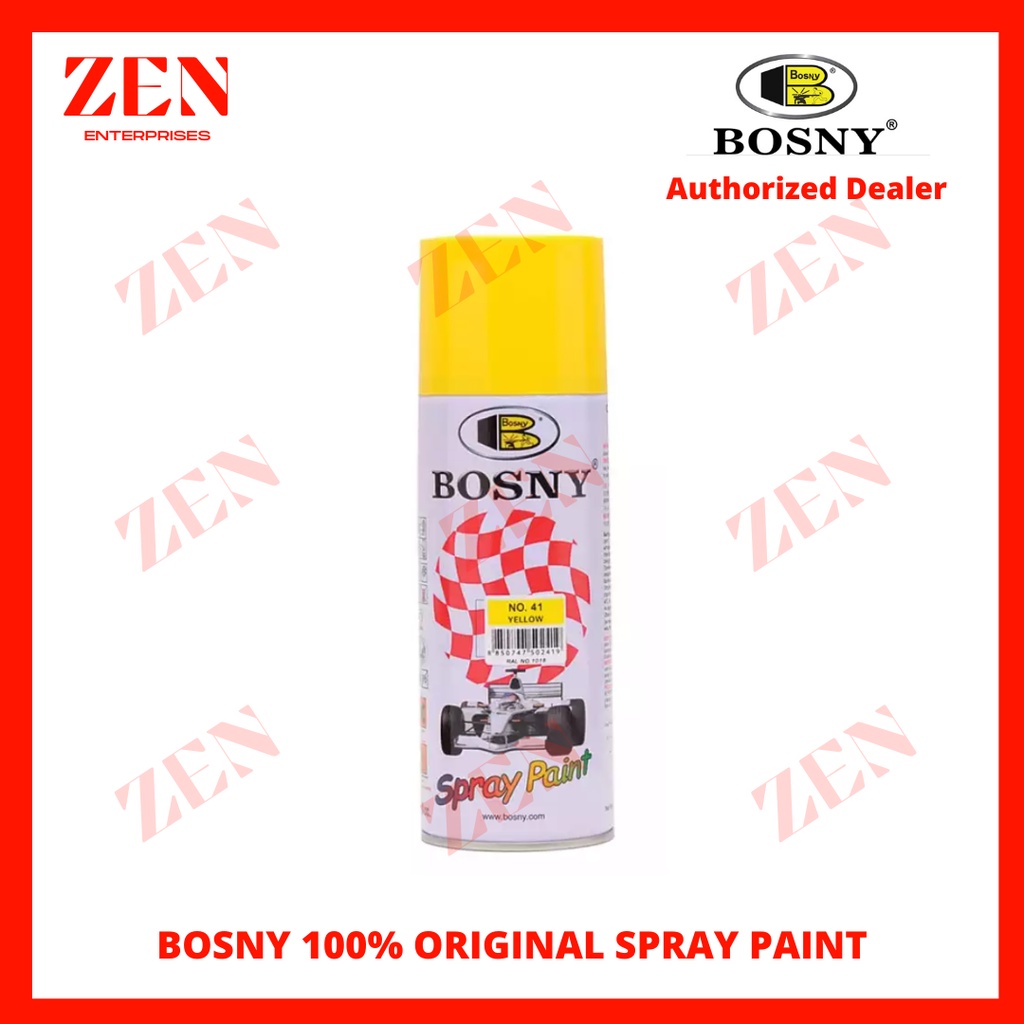 BOSNY Yellow 41 100 ORIGINAL SPRAY PAINT Shopee Philippines