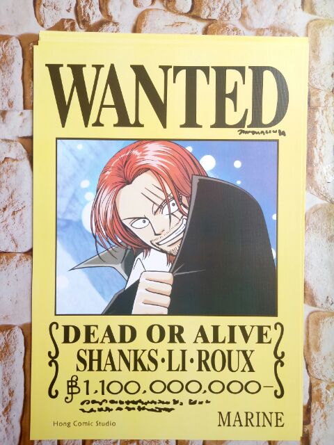 Super Sale One Piece Wanted Poster 11pcs In A Set Shopee