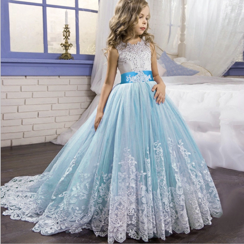 blue gown for kids