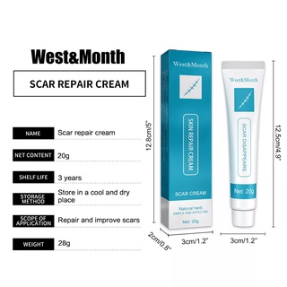 West&Month Acne Treatment Dark Spot Remover Repair Strech Marks 20g Acne Scar Pimples Marks Acne Sc #4