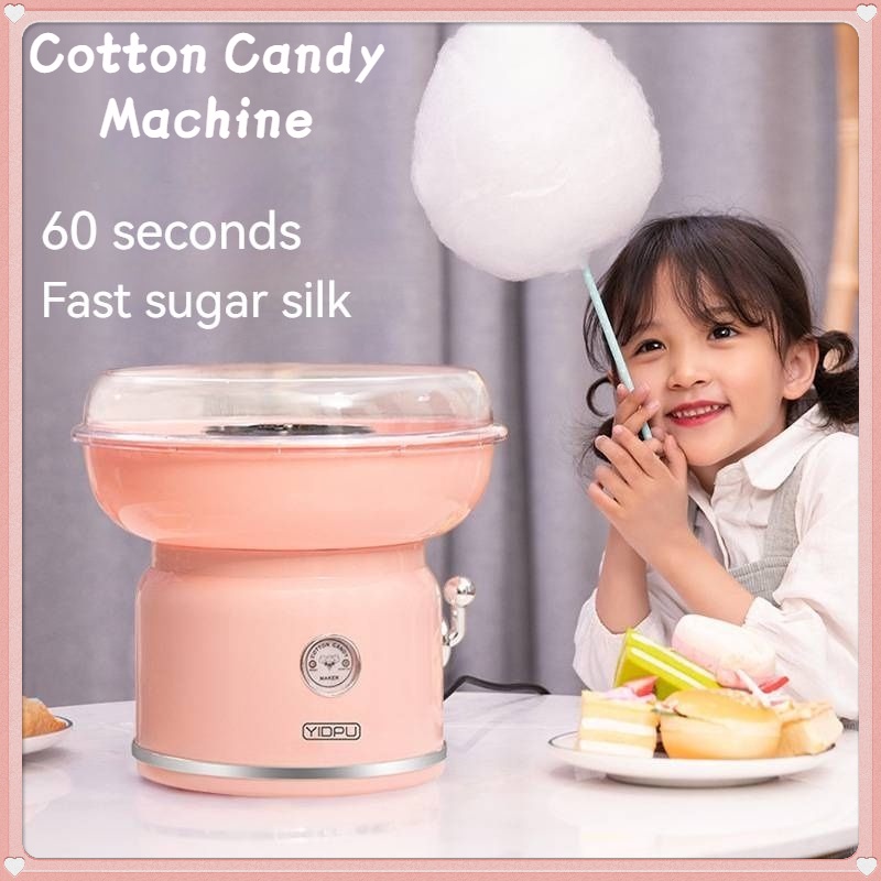 Marshmallow Electric Cotton Candy Maker With Candy Sugar Mini Handmade For Kids Girl Boy Gift #7