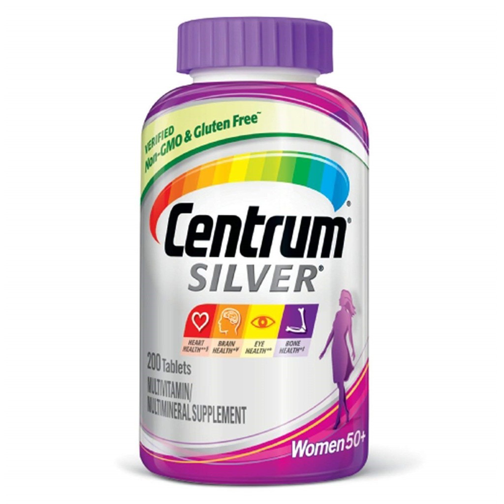 Centrum silver women 50 multivitamin supplement 200 tablets shopee