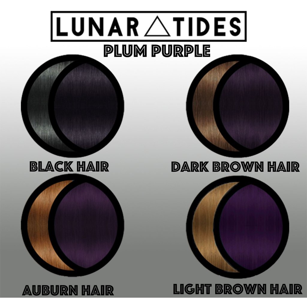 Lunar Tides Plum Purple  Semi-Permanent Magenta Hair Dye - ilovetodye