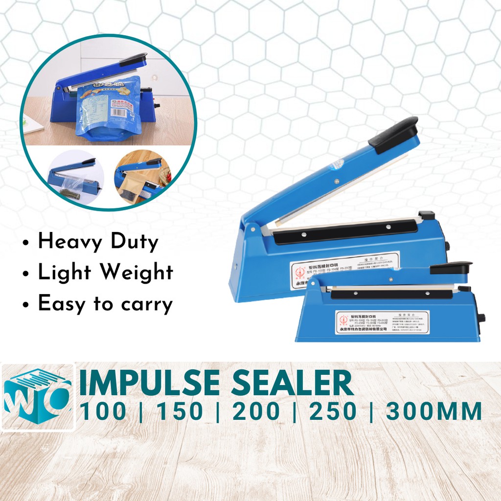 Impulse Plastic Sealer Machine Plastic Sealing Machine (100mm 150mm