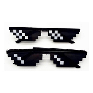 2022LF Deal With It Meme Thug Life, MLG Shades Frameless Pixel Unisex Eyeglasses Party Gifts Mosaic  #7