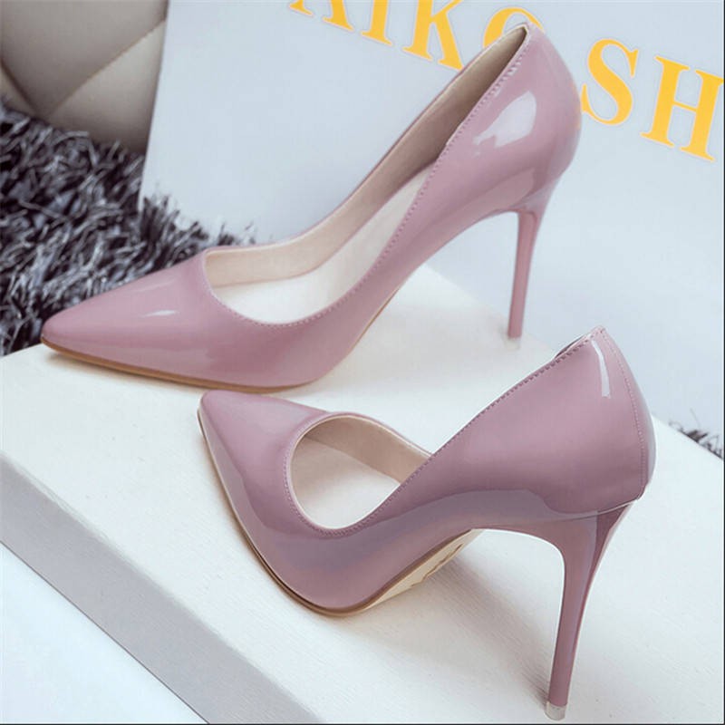 pink mid heels
