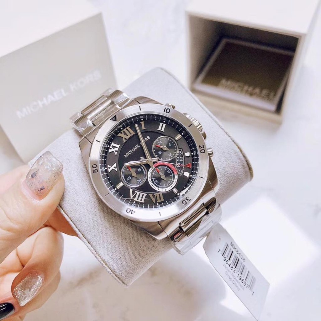 michael kors silver watch mens
