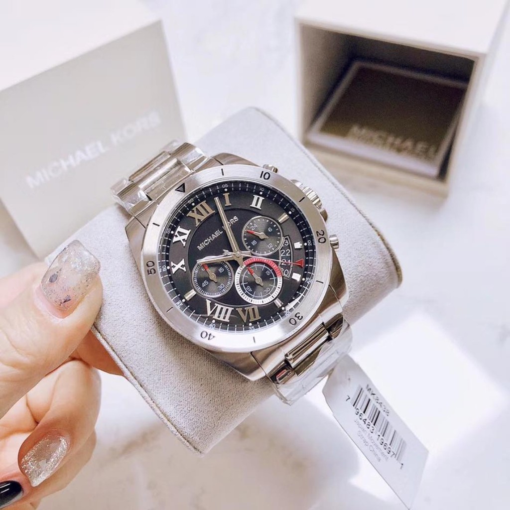 michael kors black and silver