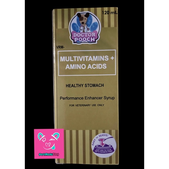 Doctor Pooch Multivitamins + Amino acids Healthy Stomach 120ml | Shopee ...