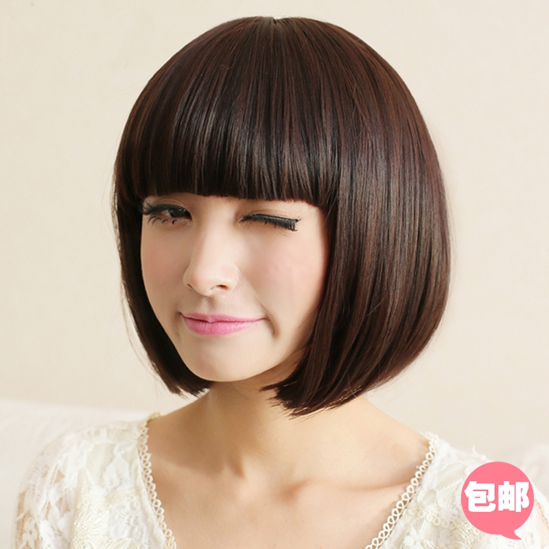 Wig Lulu Female Fashion Short Hair Fluffy Bobo Head Qi Liu
