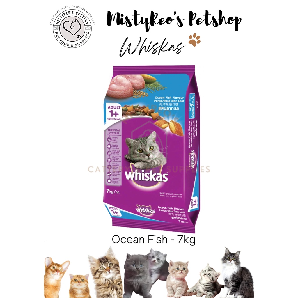 Whiskas Ocean Fish Dry Food 7kg Shopee Philippines