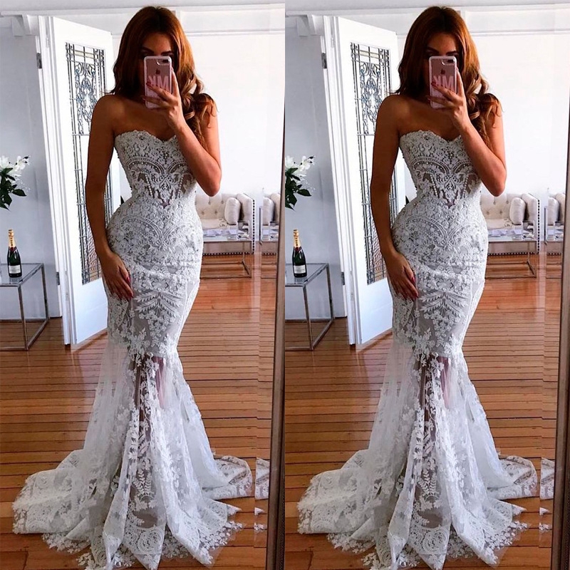 formal long lace dress