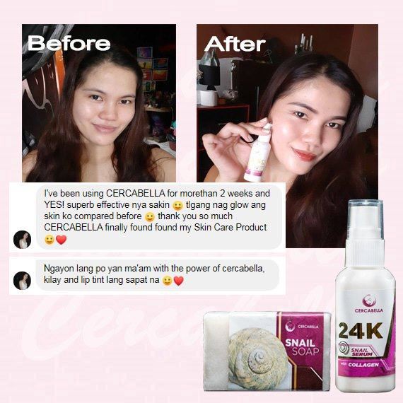 24k snail serum and soap