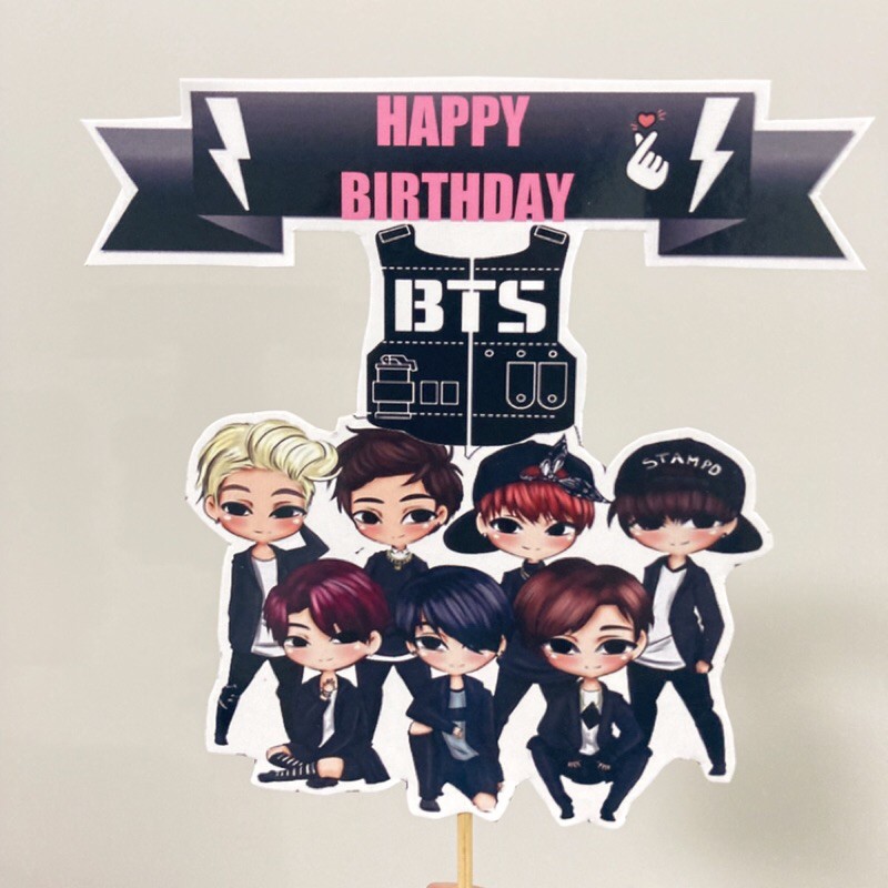 BTS happy birthday cake topper Shopee Philippines