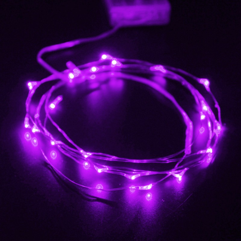 2M 20 LEDS Battery Power Operated LED String Light Waterproof Copper Cable Wire Light Decor CBL20