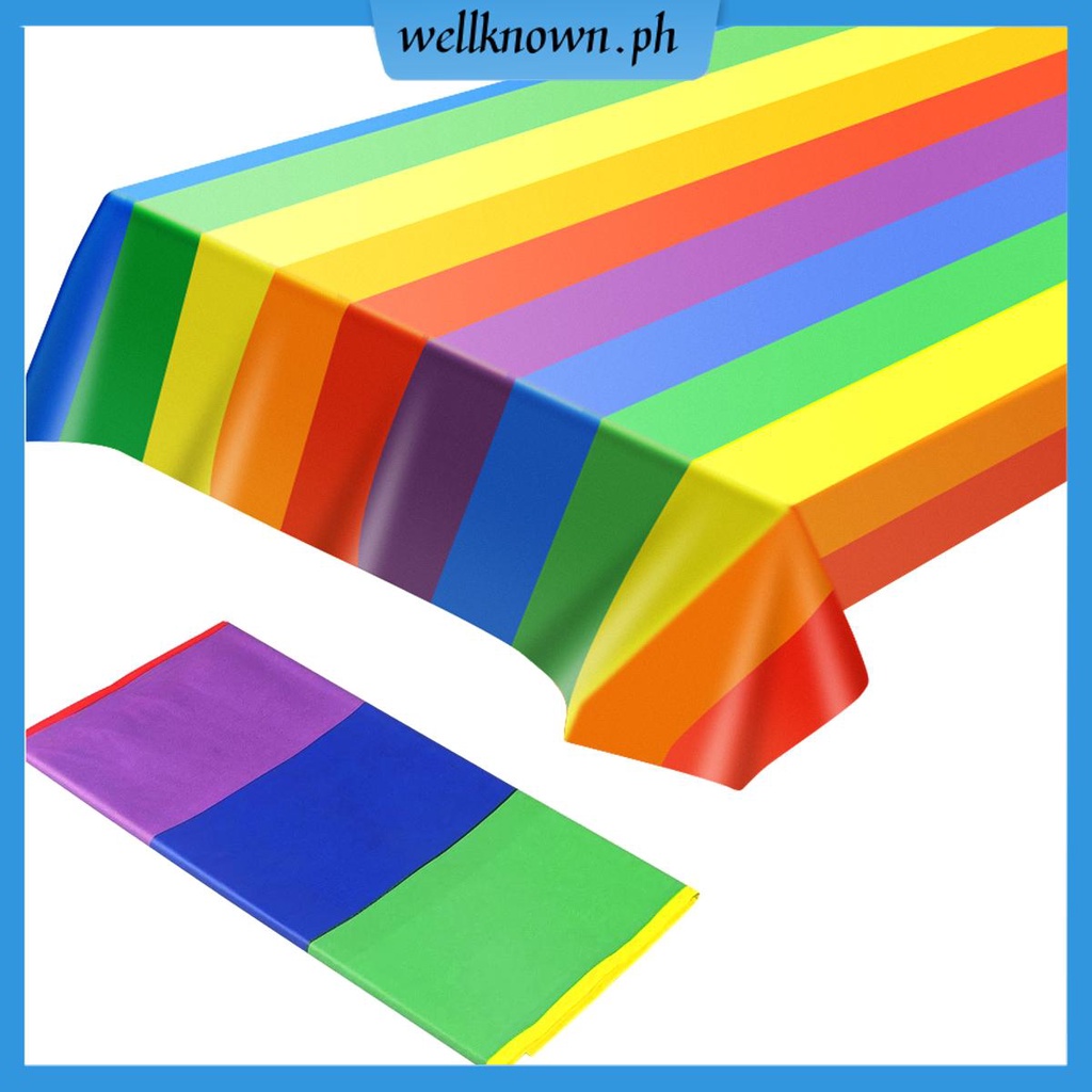 Rainbow Table Cover Rainbow Rectangular Rainbow Decorative Table Cloth